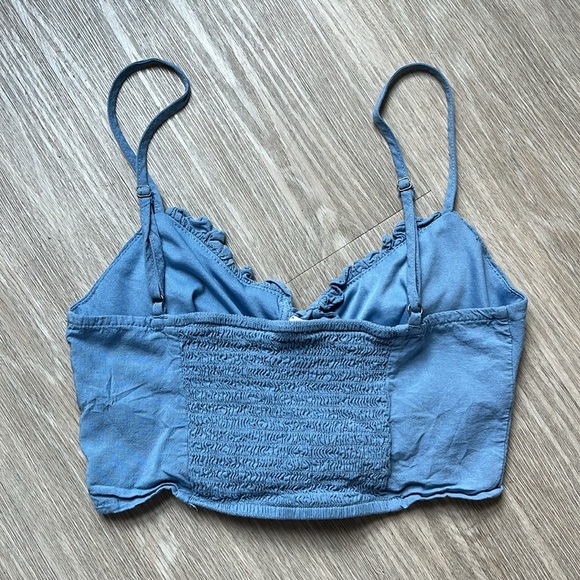 Pacsun LA Hearts Lace-Up Corset Tank (Blue, Size XS) - Picture 2 of 4